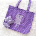 Handmade Compact Foldable Shopping Bag - Purple