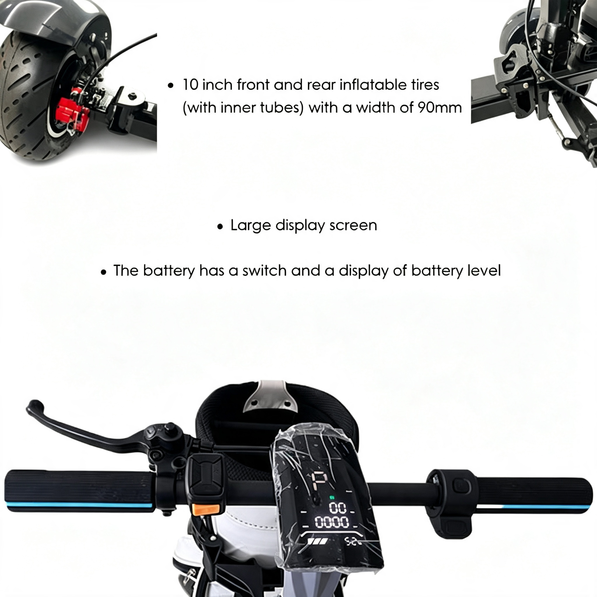 Foldable Golf Electric Scooter for Golf Course Travel