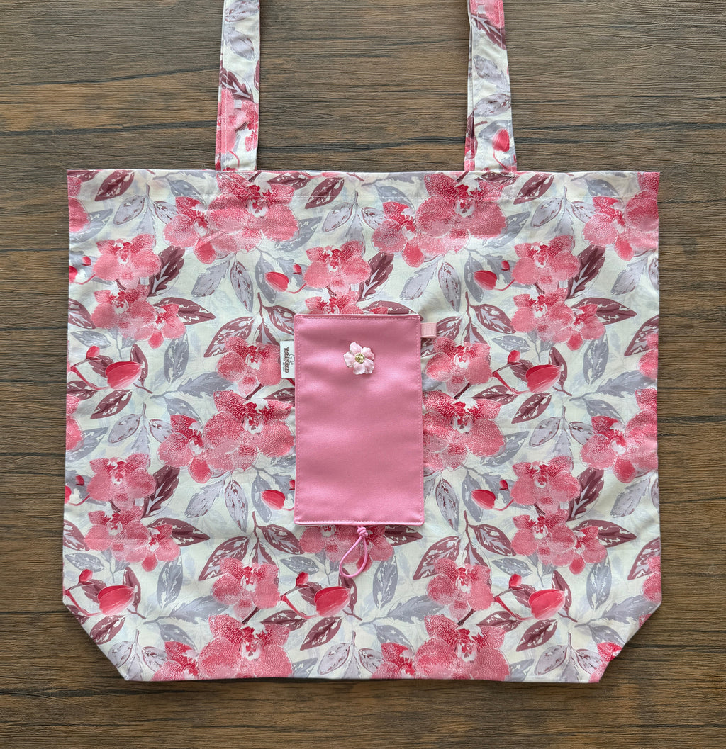 Foldable Eco Tote Bag – Lightweight 100% Cotton Reusable Shopping Bag | Custom Name Option