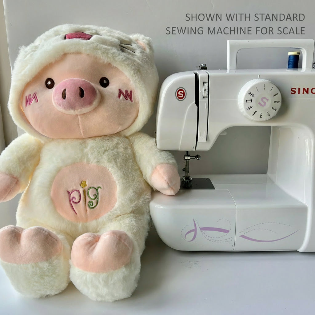 45cm Plush Pig Toy – Soft Stuffed Animal in Cute Hoodie, Gift for Kids & Collectors
