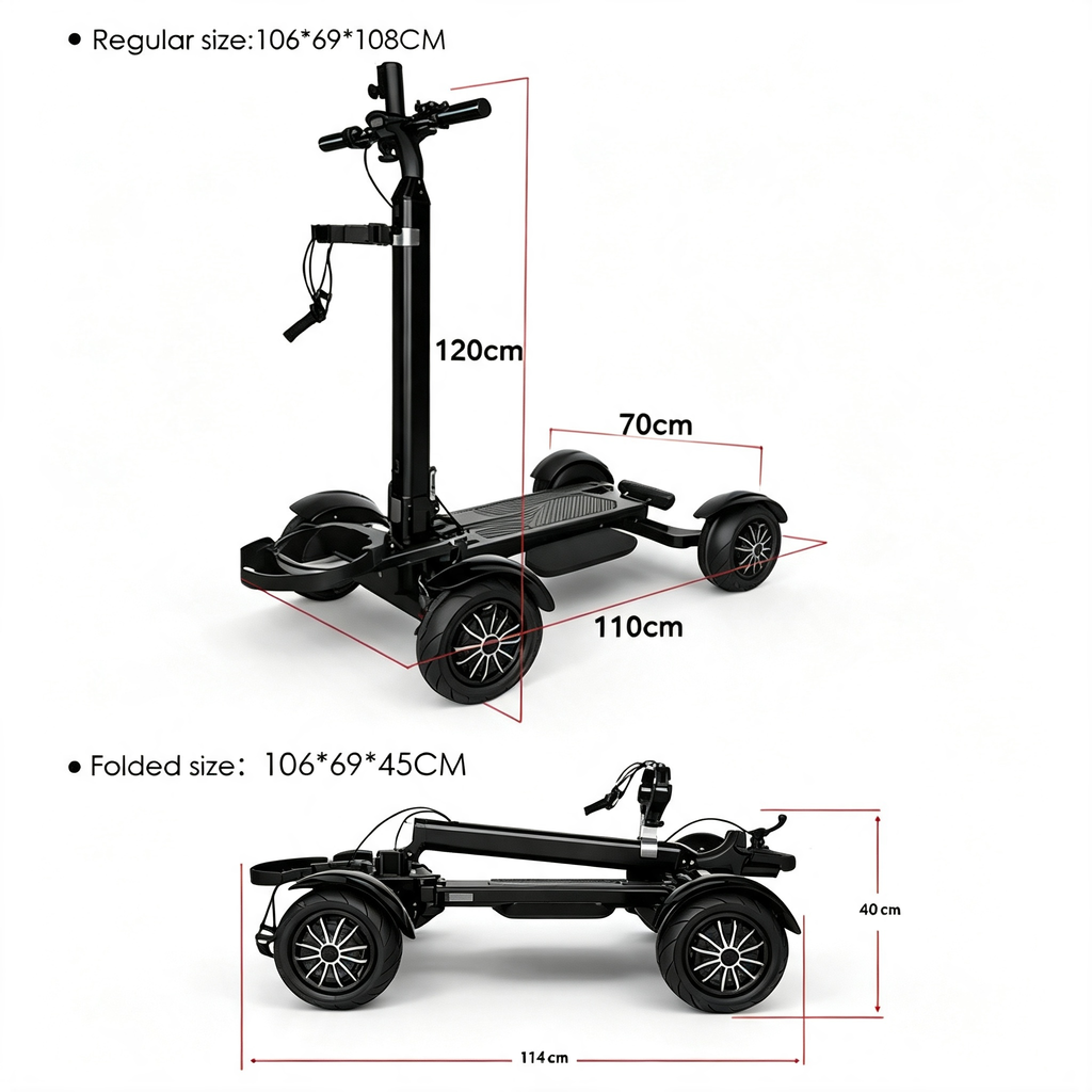 Foldable Golf Electric Scooter for Golf Course Travel
