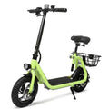 Foldable Commuter Electric Scooter with Seat & Basket