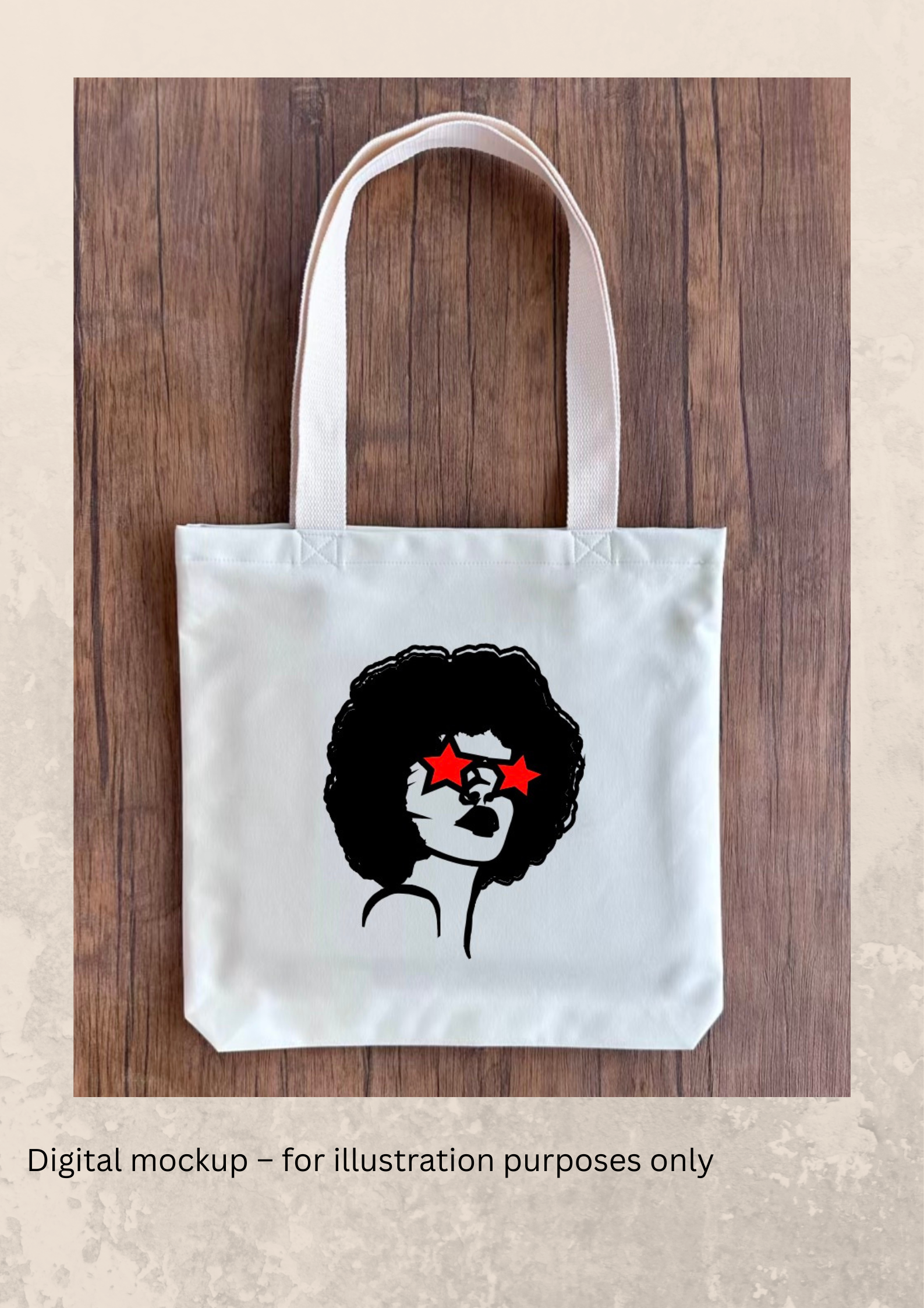 Personalised Handmade Tote Bag – Gift for Her, Custom Name, Secure Zip Pocket, High Quality Material