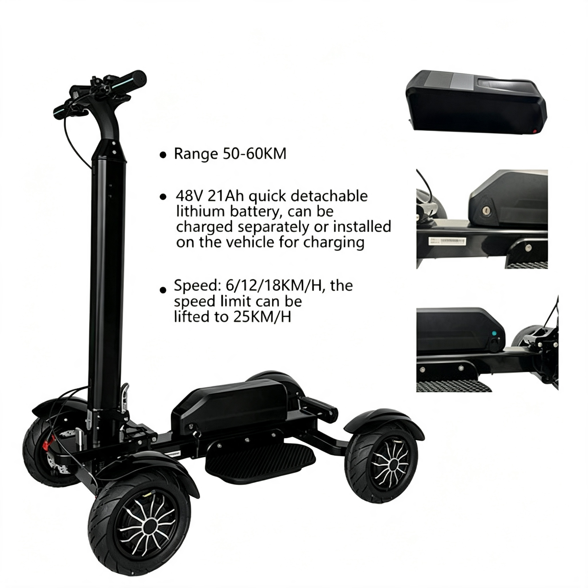 Foldable Golf Electric Scooter for Golf Course Travel