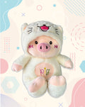 45cm Plush Pig Toy – Soft Stuffed Animal in Cute Hoodie, Gift for Kids & Collectors