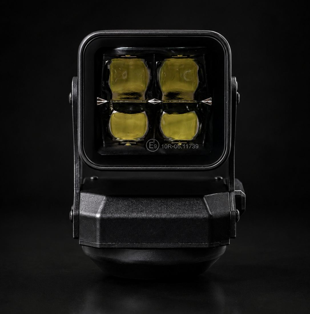 360° Rotatable Remote Controlled LED Search Light, 12-24V